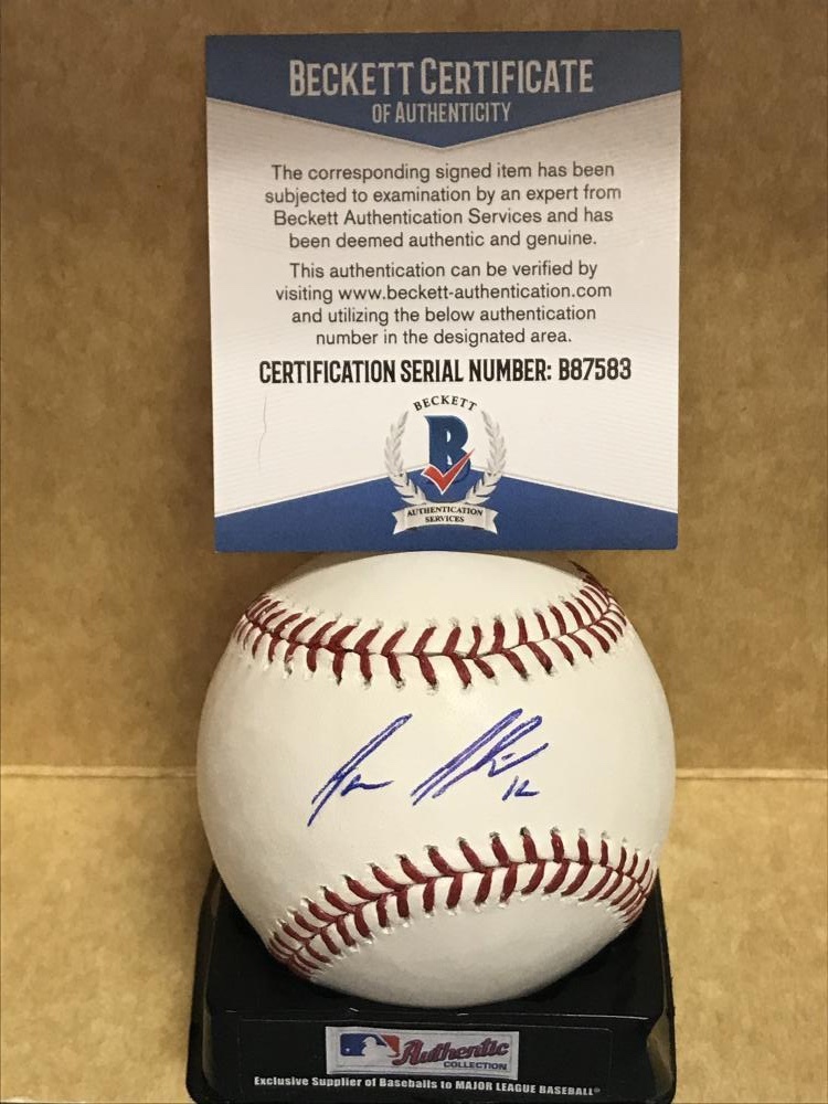 AARON ALTHERR PHILADELPHIA PHILLIES SIGNED M.L. BASEBALL BECKETT B87583