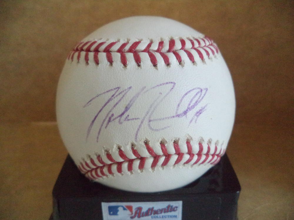 NOLAN REIMOLD BALTIMORE ORIOLES SIGNED AUTOGRAPH M.L. BASEBALL COA