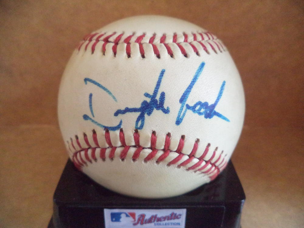 DWIGHT GOODEN NEW YORK METS VINTAGE SIGNED AUTO FEENEY N.L. BASEBALL W/COA