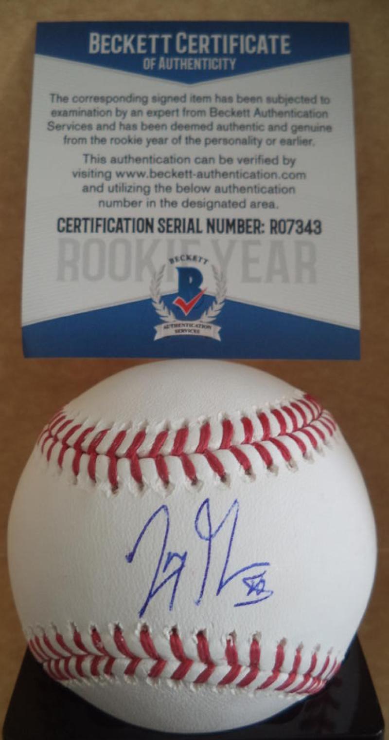 JAY GROOME BOSTON RED SOX ROOKIE YEAR SIGNED AUTO M.L. BASEBALL BECKETT R07343