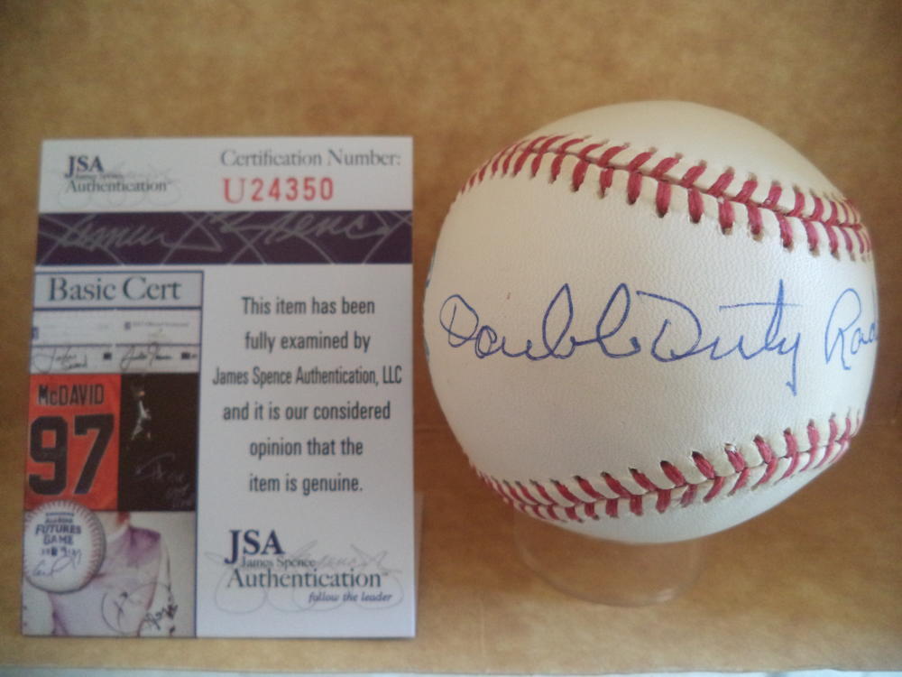 DOUBLE DUTY RADCLIFFE NEGRO LEAGUES SIGNED AUTO A.L. BASEBALL JSA U24350