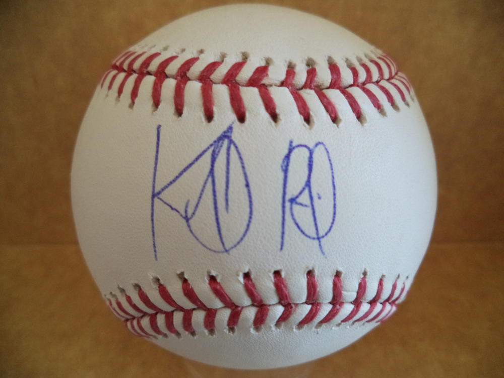 KEIBERT RUIZ LOS ANGELES DODGERS SIGNED AUTOGRAPHED M.L. BASEBALL W/COA A