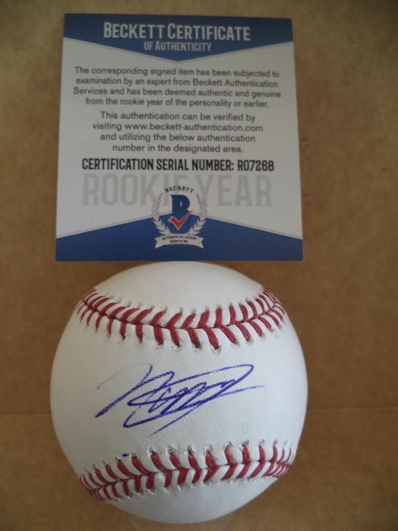 NANDER DE SEDAS FLORIDA STATE SEMINOLES SIGNED AUTO M.L. BASEBALL BECKETT R07268