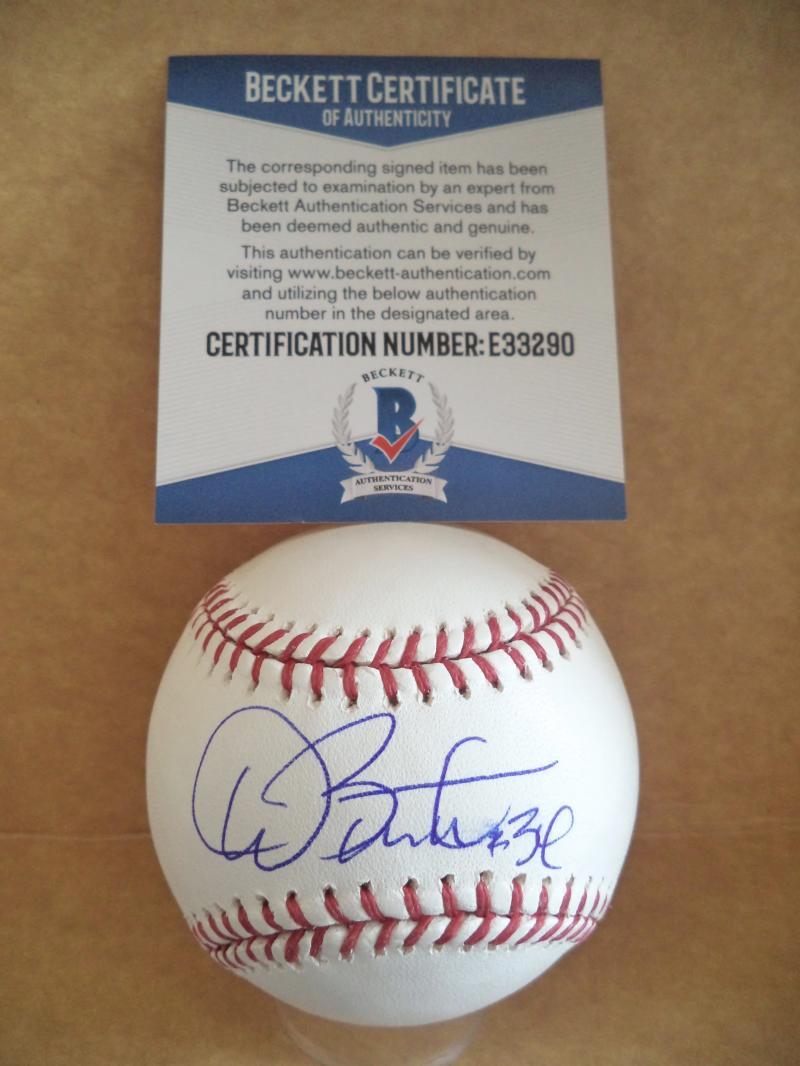DAVE STEWART DODGERS/A'S SIGNED AUTOGRAPHED M.L. BASEBALL BECKETT E33290