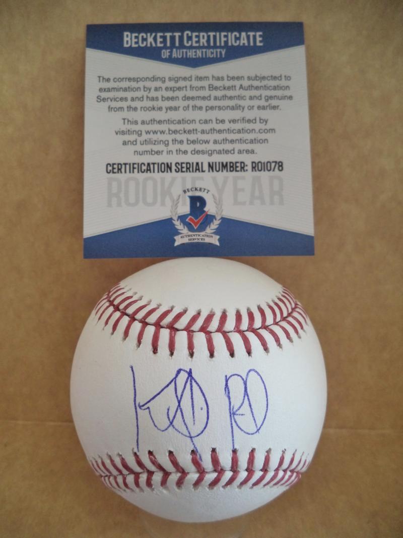 KEIBERT RUIZ LOS ANGELES DODGERS ROOKIE YEAR SIGNED M.L. BASEBALL BECKETT R01078