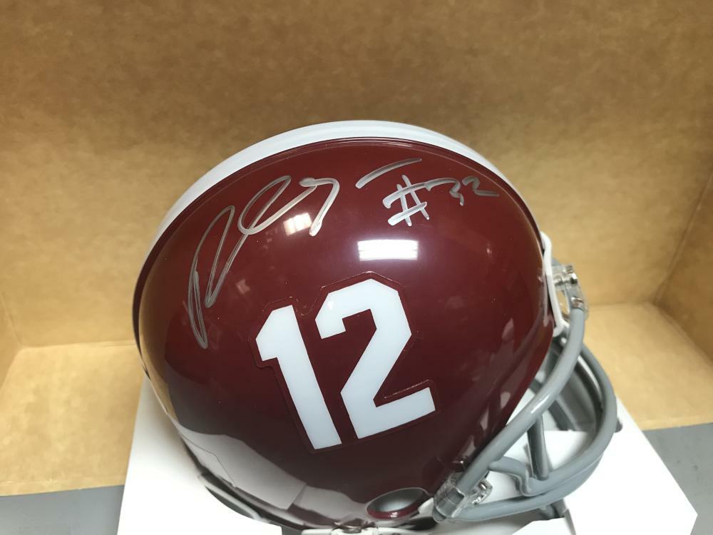 RASHAAN EVANS ALABAMA CRIMSON TIDE SIGNED AUTO RIDDELL MINI HELMET JSA WPP252174
