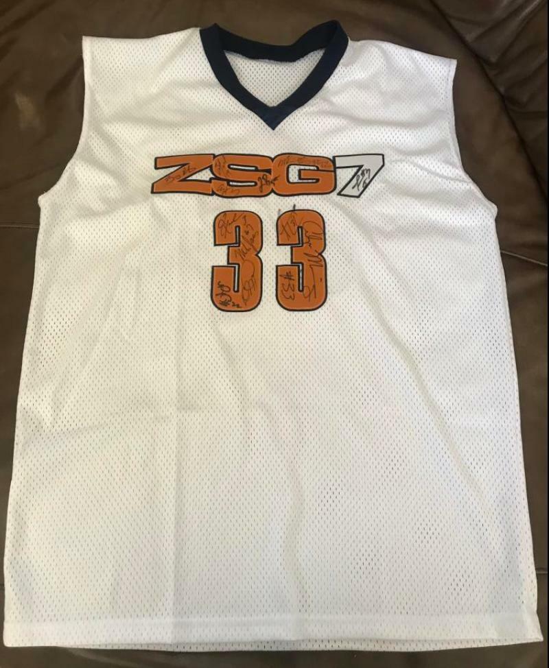 ALONZO MOURNING ZO'S SUMMER GROOVE #33 SIGNED JERSEY DWAYNE WADE #3 W/COA