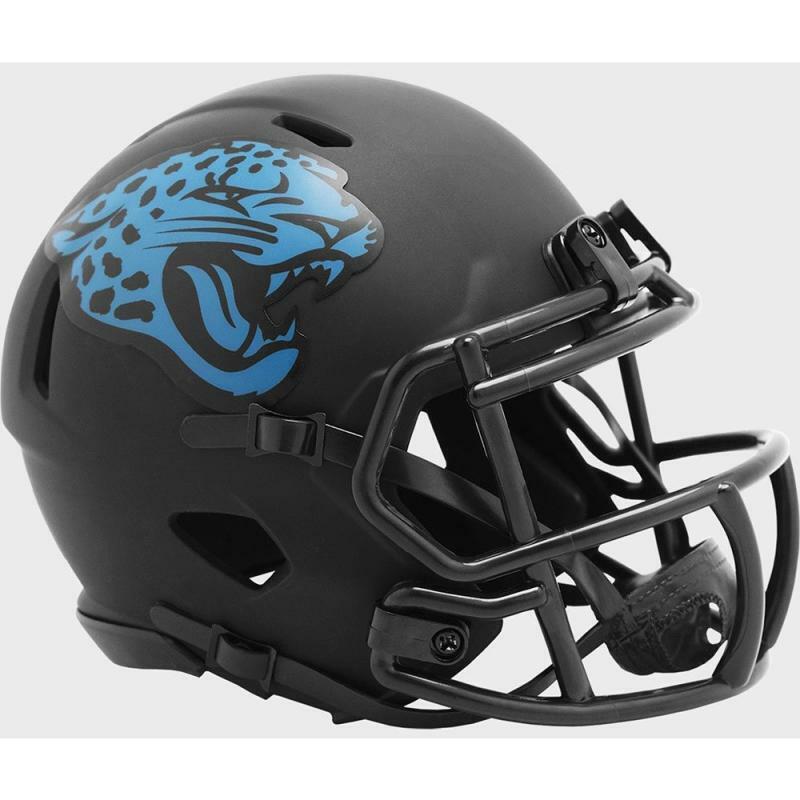 JACKSONVILLE JAGUAGRS Black Eclipse Alternate Riddell Speed Mini Helmet Includes