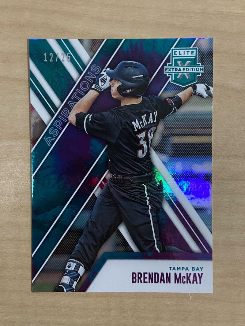 BRENDAN MCKAY TAMPA BAY RAYS 2017 ELITE 12/25 CARD #4