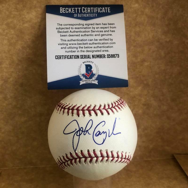 JOHN CANGELOSI PIRATES/WHITE SOX/MARLINS SIGNED AUTO M.L. BASEBALL BECKETT S588