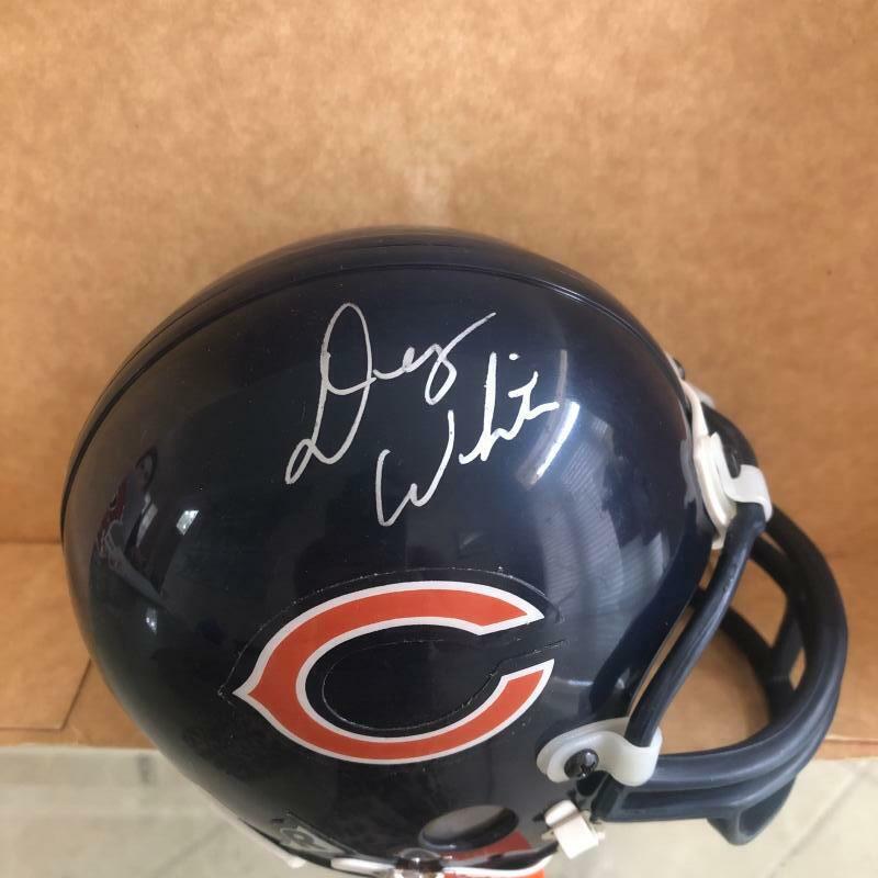 DEZ WHITE CHICAGO BEARS SIGNED AUTO RIDDELL MINI HELMET W/COA
