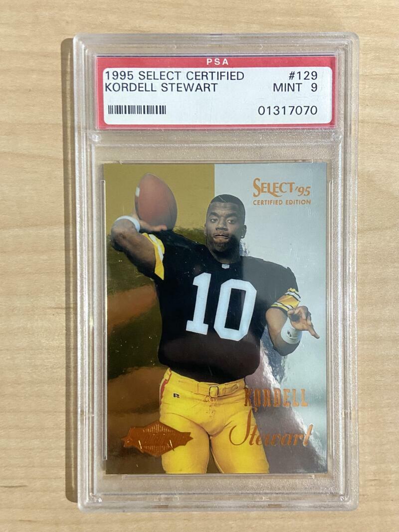 1995 SELECT CERTIFIED KORDELL STEWART STEELERS ROOKIE PSA 9 COLLECTIBLE MEMORABILIA