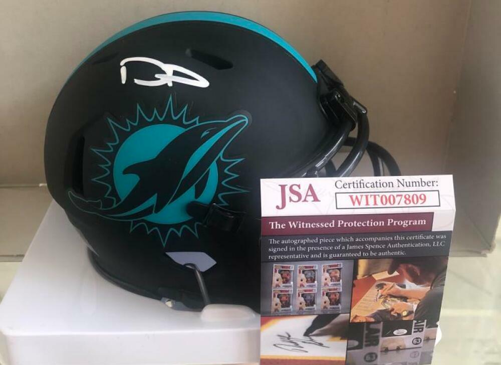 DEVANTE PARKER MIAMI DOLPHINS SIGNED AUTO ECLIPSE MINI HELMET JSA WIT007809