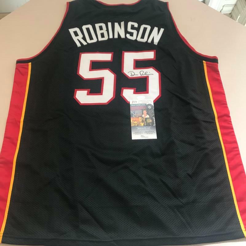 DUNCAN ROBINSON MIAMI HEAT BLACK CUSTOM SIGNED AUTOGRAPHED XL JERSEY JSA
