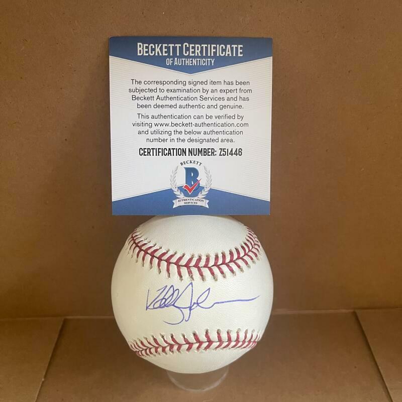 JAIMIE JARRIN HOF 98 DODGERS SIGNED AUTO M.L. BASEBALL BECKETT Z51446