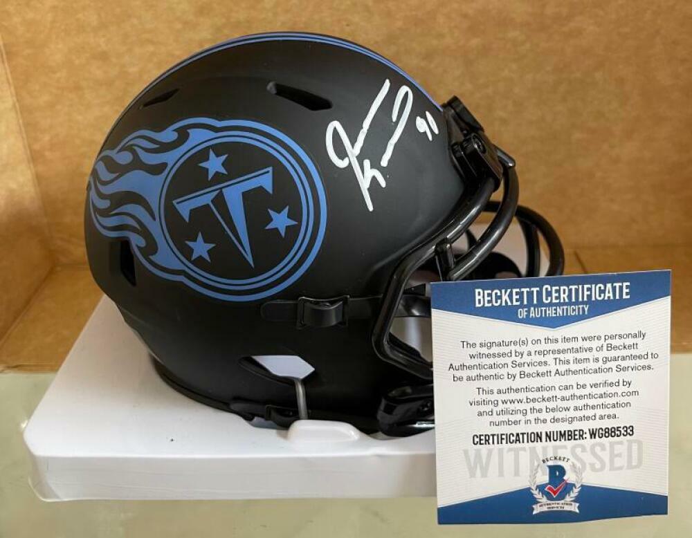 JEVON KEARSE TENNESSE TITANS SIGNED AUTO ECLIPSE MINI HELMET BECKETT WG88533