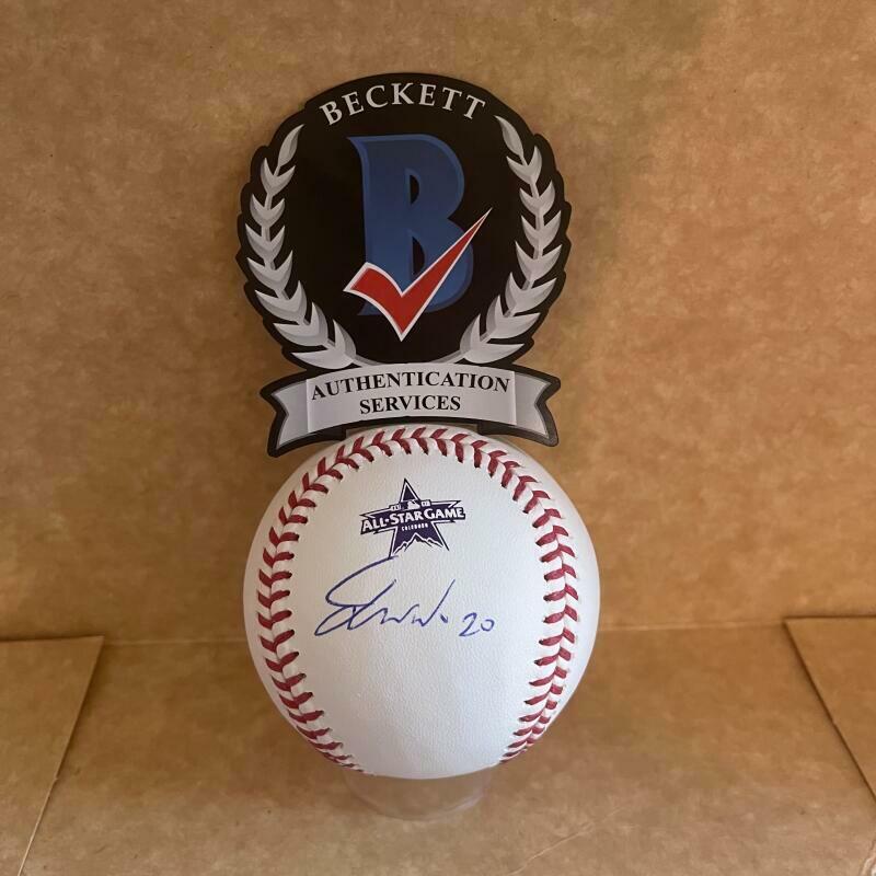 JARED WALSH ANGELS SIGNED 2021 RARE ALL STAR GAME BASEBALL BECKETT HOLOGRAM