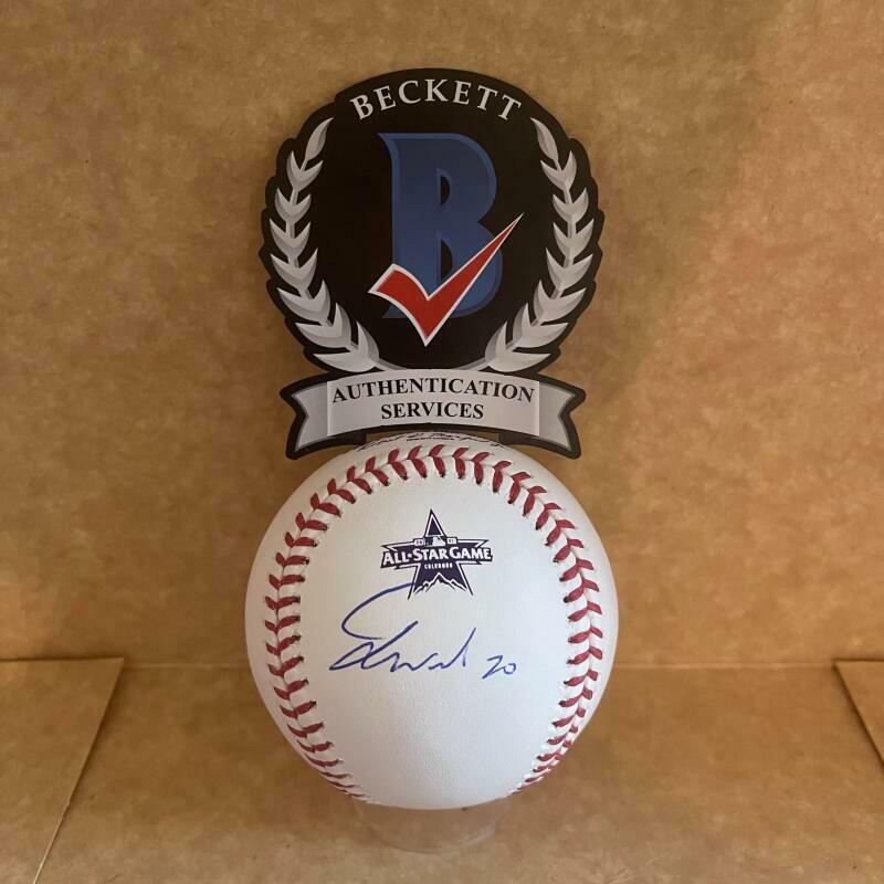 JARED WALSH ANGELS SIGNED 2021 RARE ALL STAR GAME BASEBALL BECKETT HOLOGRAM