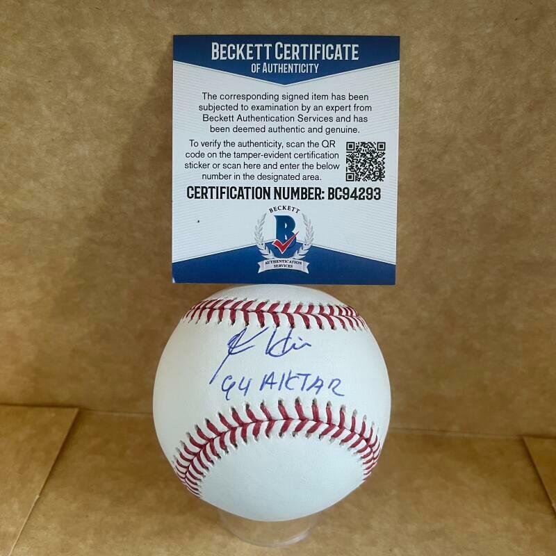 KEN HILL 94 ALL STAR SIGNED AUTOGRAPHED M.L. BASEBALL BAS BC94293