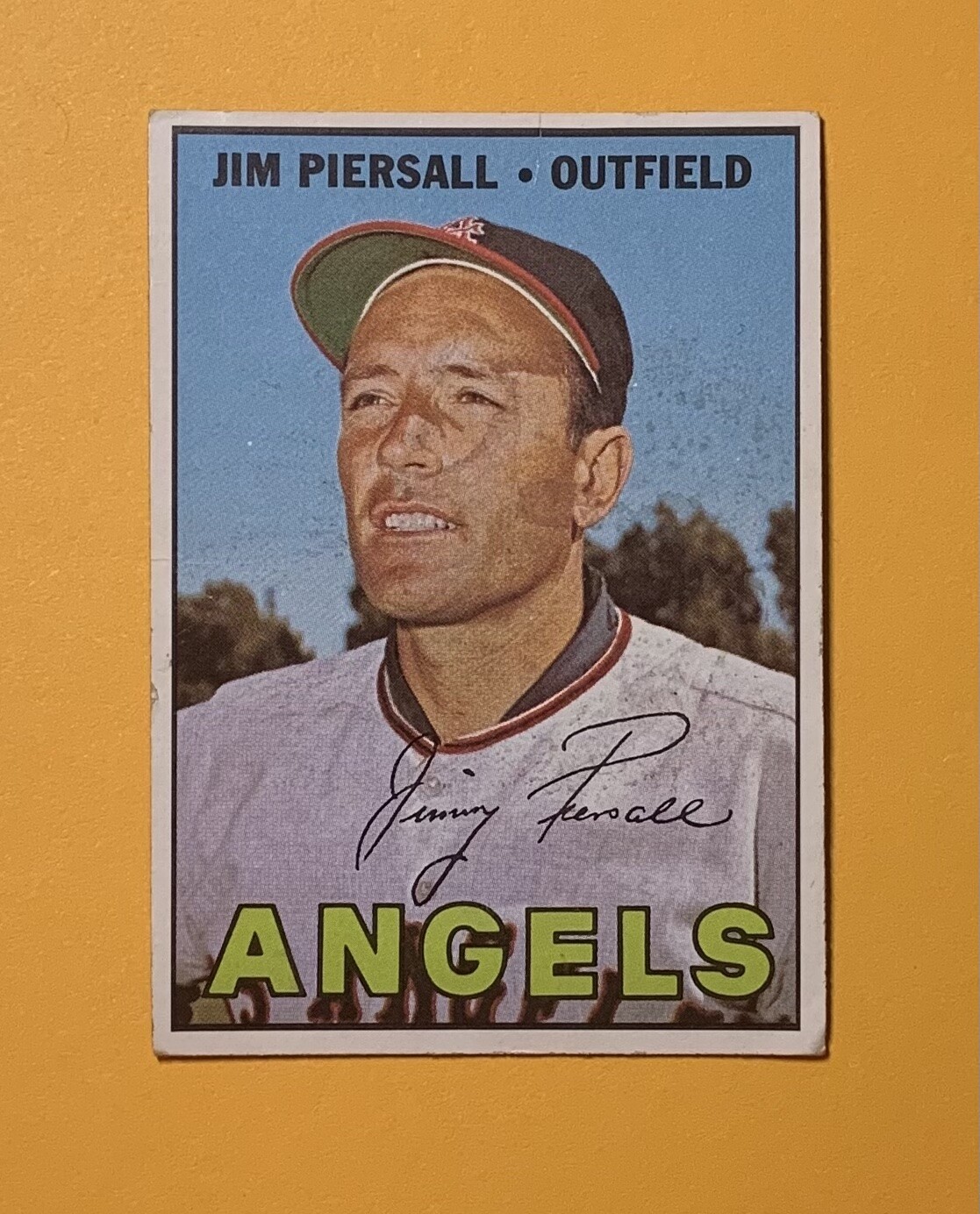 1967 TOPPS JIM PIERSALL #584 ANGELS