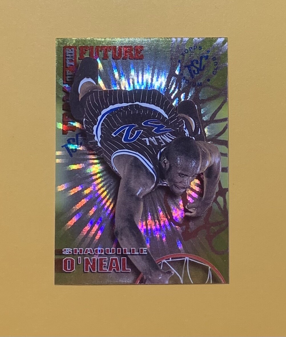 1995 TOPPS STADIUM CLUB SHAQUILLE O'NEAL TEAM OF THE FUTURE #5 MAGIC HOF