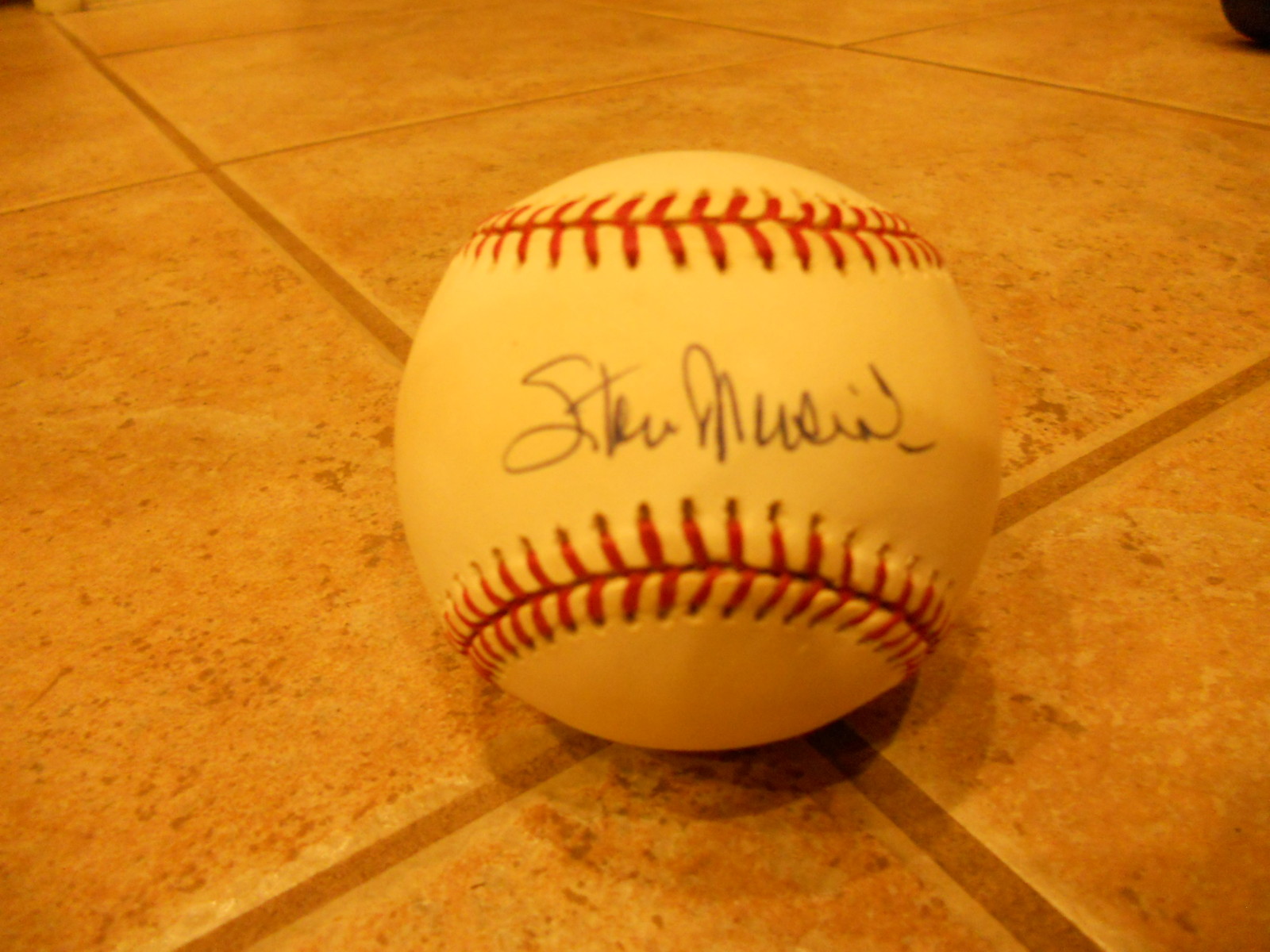 Stan Musial IP Signed Autographed ONL White Baseball Ball Cardinals Guaranteed 2