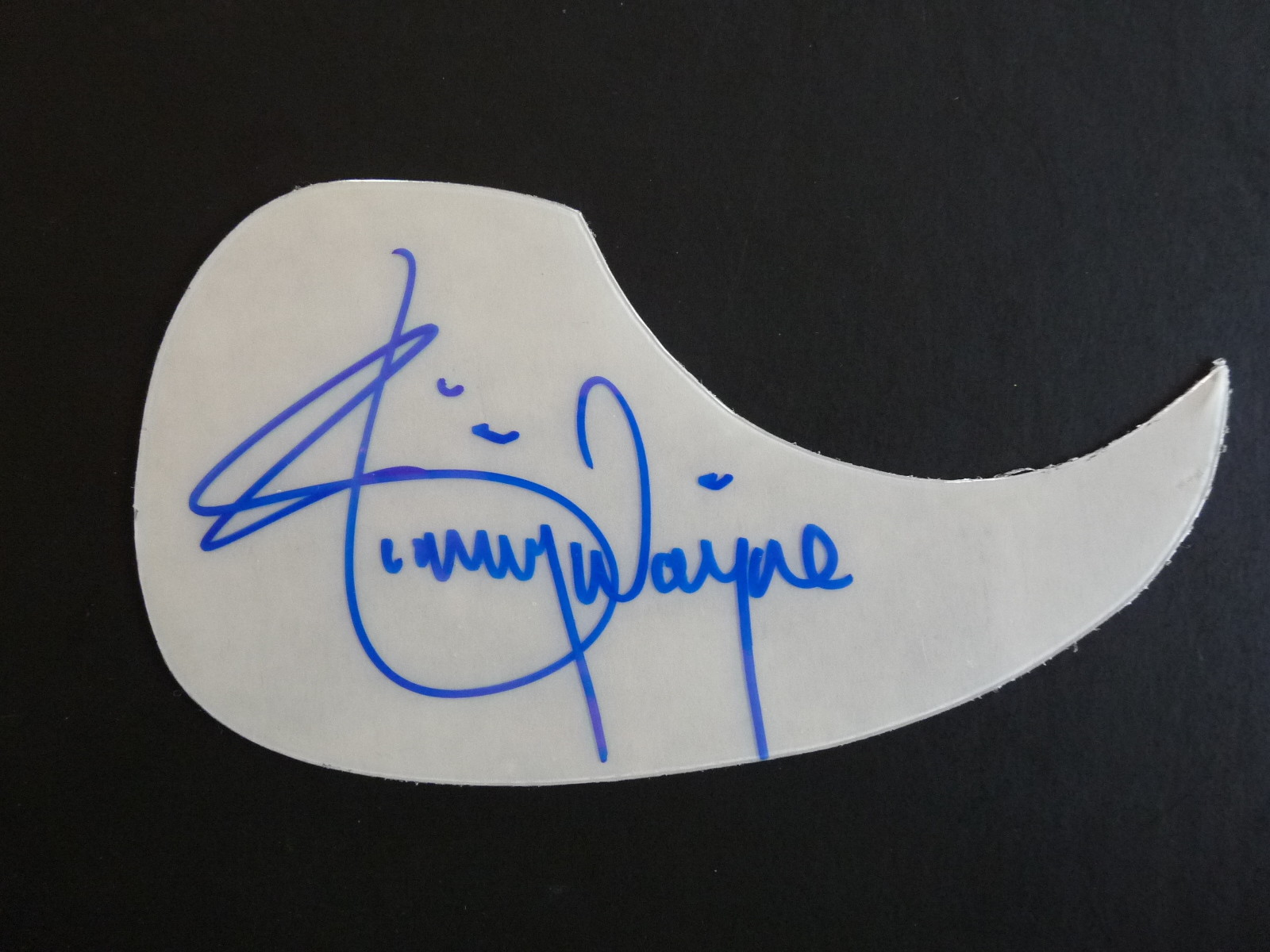 JIMMY WAYNE CLEAR AUTOGRAPHED SIGNED GUITAR PICKGUARD PSA BAS GUARANTEED COLLECTIBLE MEMORABILIA