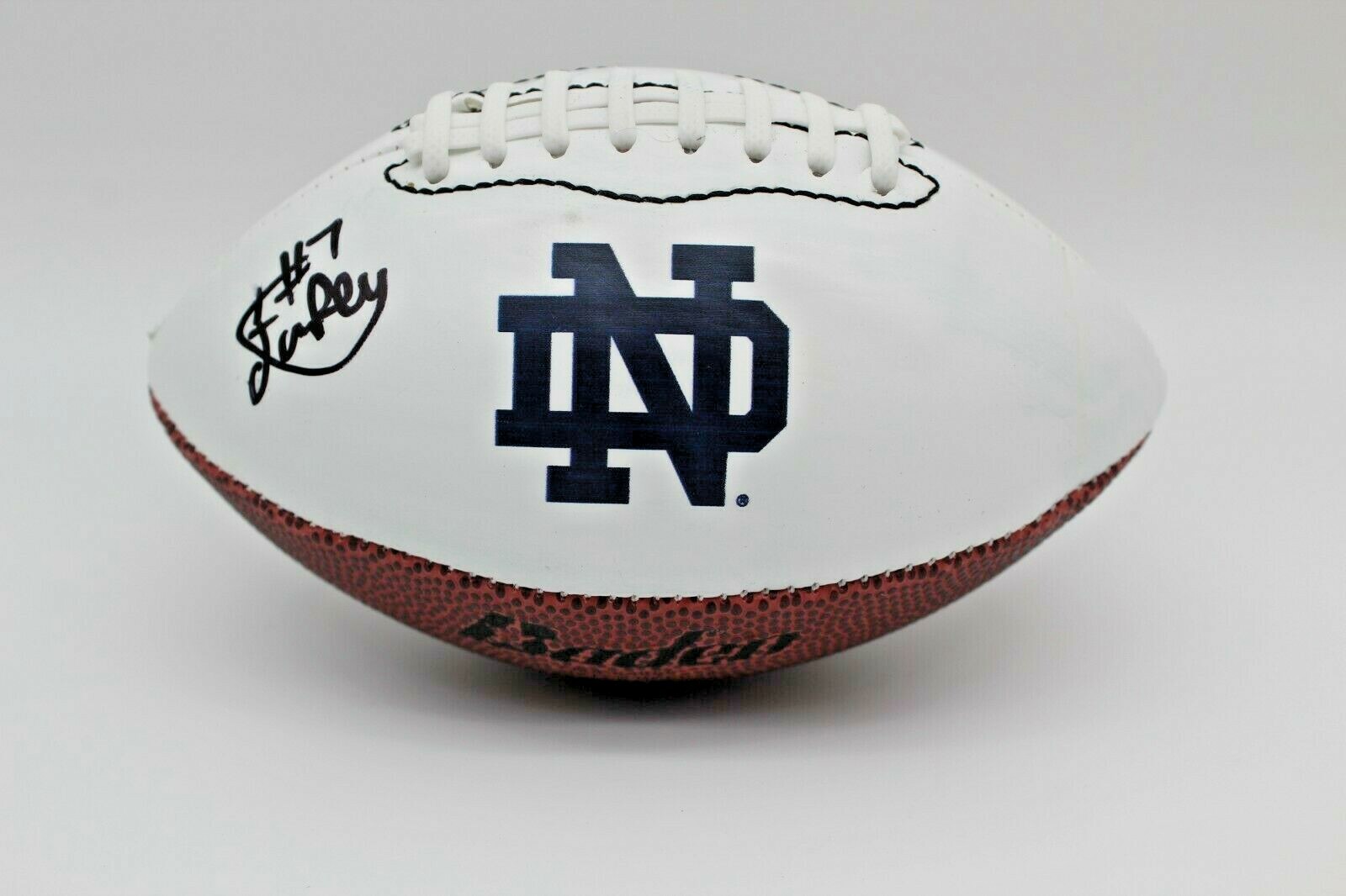 Isaiah Foskey Signed Notre Dame Fighting Irish MINI Football w/JSA COA 9/18/21
