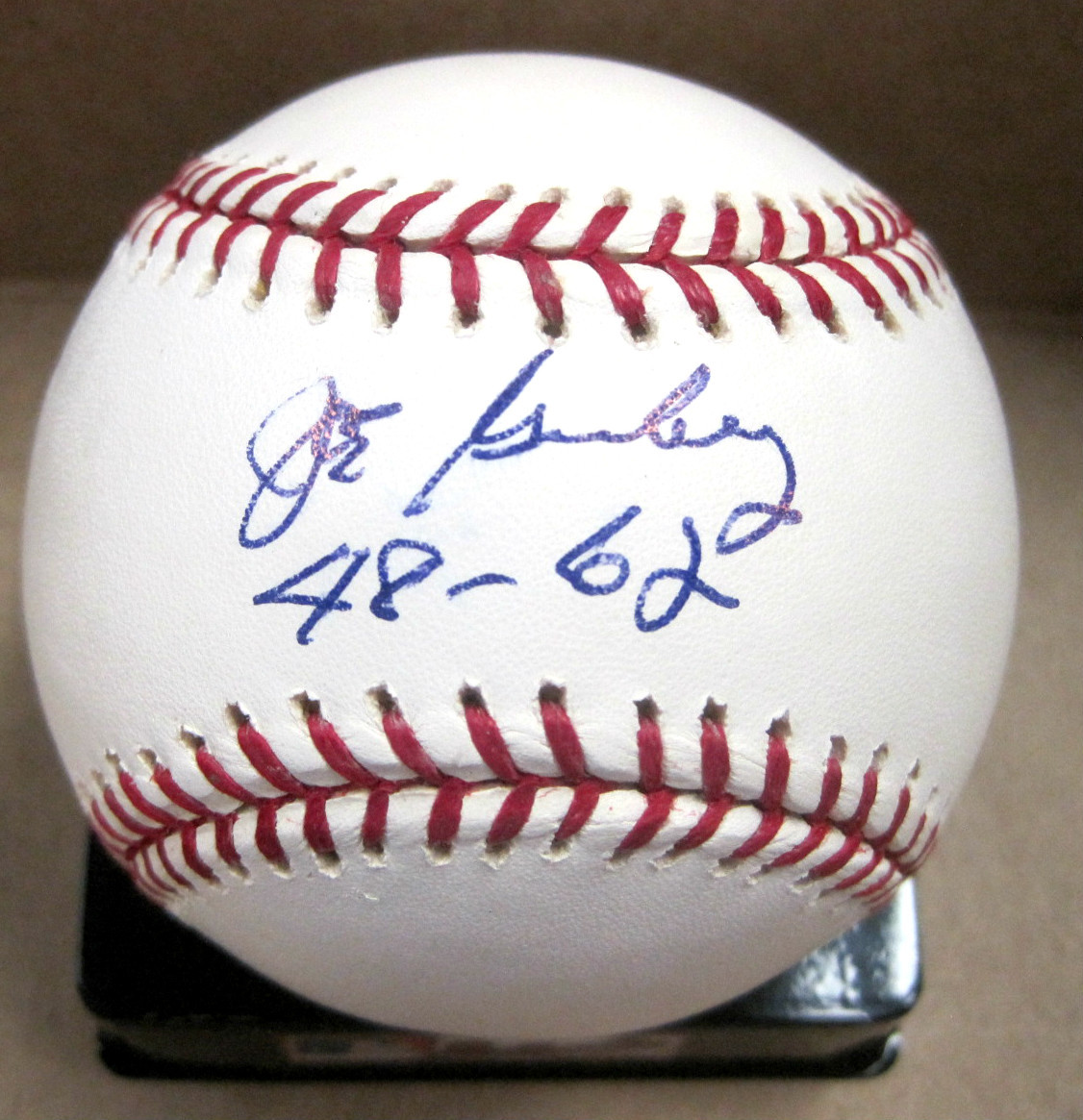 JOE GINSBERG NEW YORK METS 48-62 SIGNED AUTOGRAPHED M.L.BASEBALL W/COA