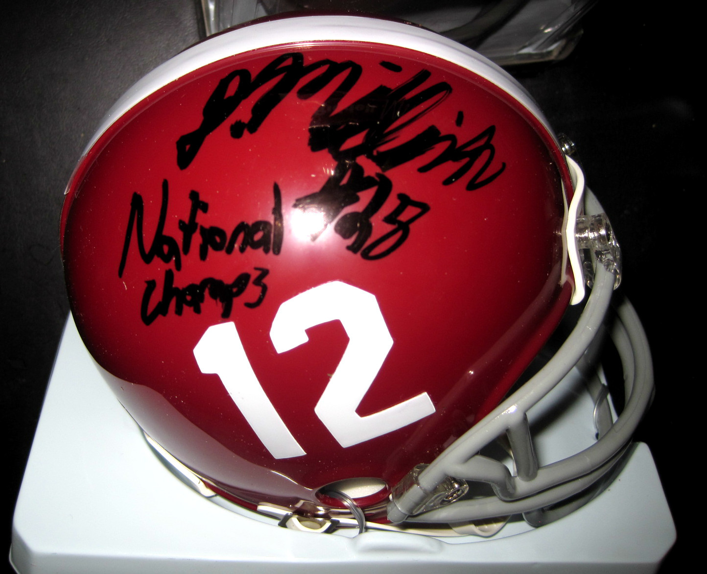 DEE MILLNER ALABAMA CRIMSON TIDE SIGNED AUTOGRAPHED MINI HELMET W/COA