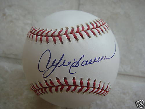 ANDRE DAWSON CUBS EXPOS OFFICIAL SIGNED ML BALL W/COA