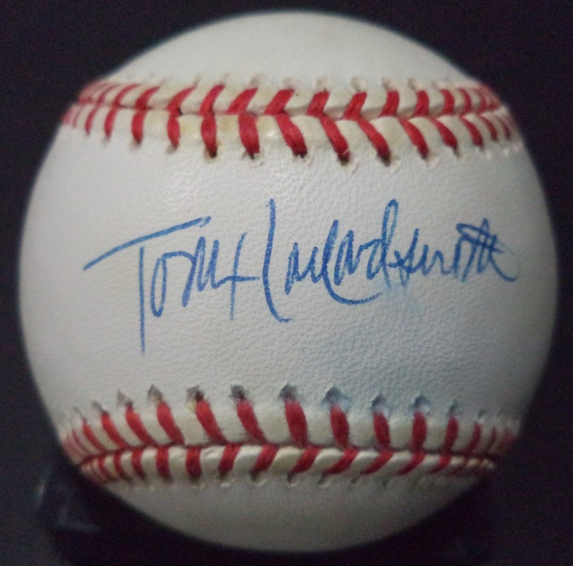 TODD HOLLANDSWORTH LOS ANGELES DODGERS SIGNED AUTOGRAPHED N.L. BASEBALL W/COA