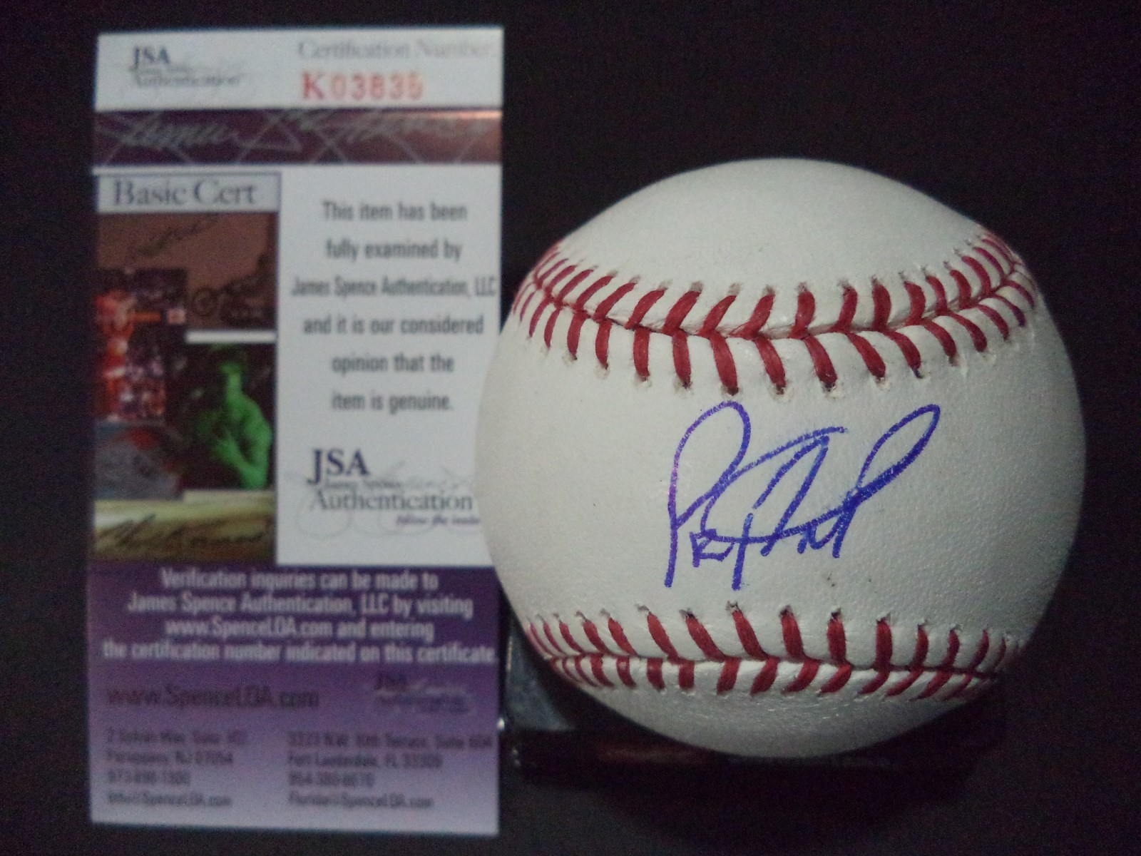 RAFAEL MONTERO NEW YORK METS SIGNED AUTOGRAPHED ROMLB BASEBALL JSA COA #K03835