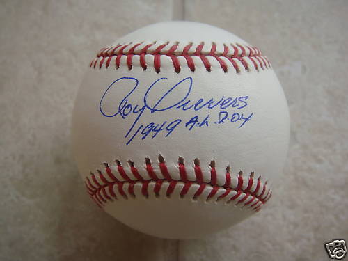 ROY SIEVERS 1949 A.L. ROY SIGNED OFFICIAL ML BALL W/COA