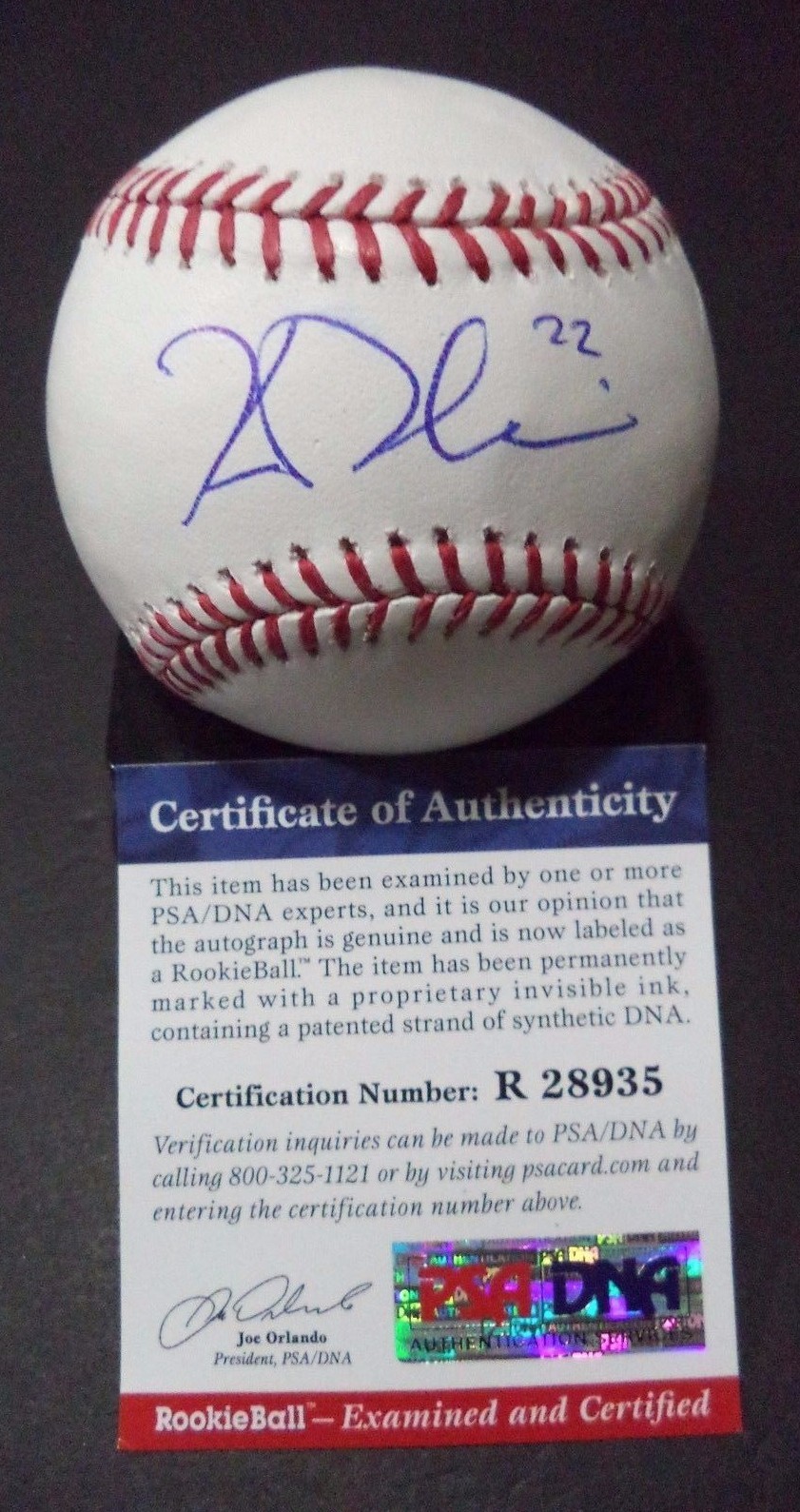 KEVIN PLAWECKI NY METS SIGNED ROMLB BASEBALL ROOKIE GRAPH PSA/DNA COA #R28935