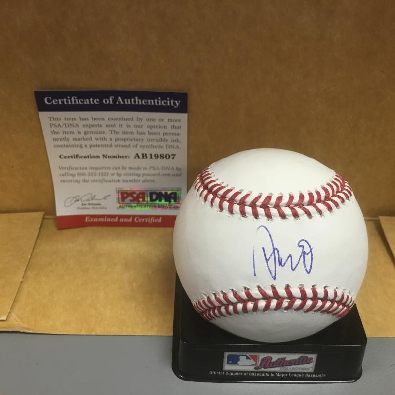 NORI AOKI SEATTLE MARINERS M.L. SIGNED BASEBALL PSA AB19807