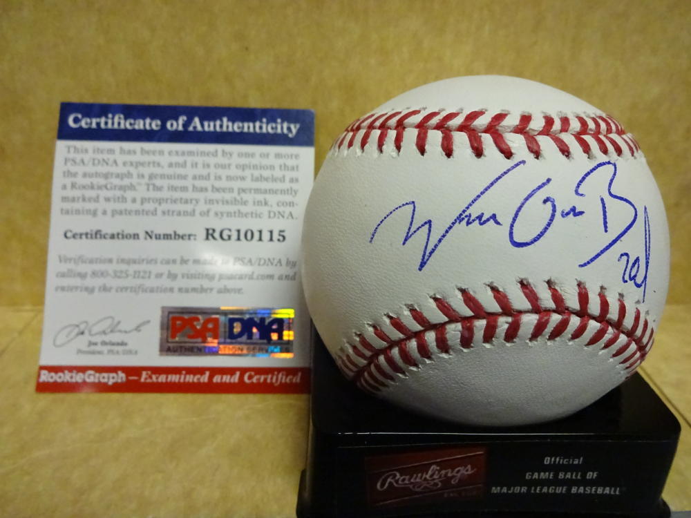 WUILMER BECERRA NEW YORK METS ROOKIE GRAPH SIGNED MAJOR LEAGUE BASEBALL PSA RG10 COLLECTIBLE MEMORABILIA