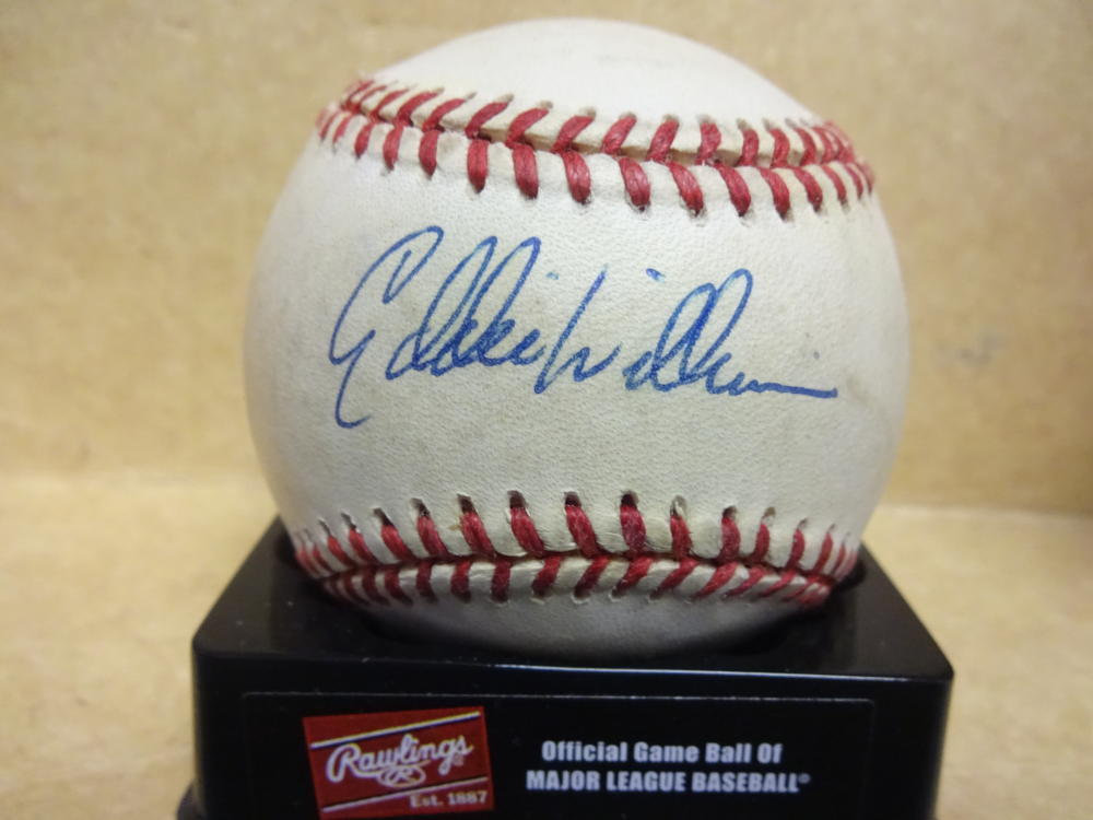 EDDIE WILLIAMS CHICAGO WHITE SOX SIGNED A.L. BASEBALL W/COA