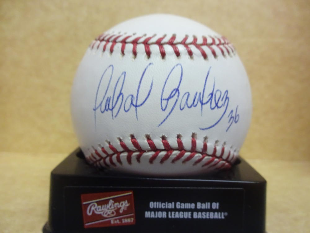 ANIBAL SANCHEZ DETROIT TIGERS #36 SIGNED M.L. BASEBALL W/COA