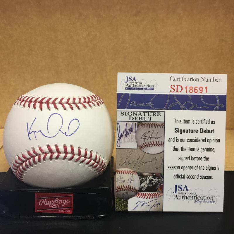 KEVIN MAITAN ATLANTA BRAVES SIG DEBUT SIGNED M.L. BASEBALL JSA SD18691