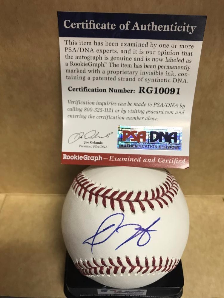 DILLON TATE NEW YORK YANKEES ROOKIE BALL SIGNED M.L. BASEBALL PSA RG10091