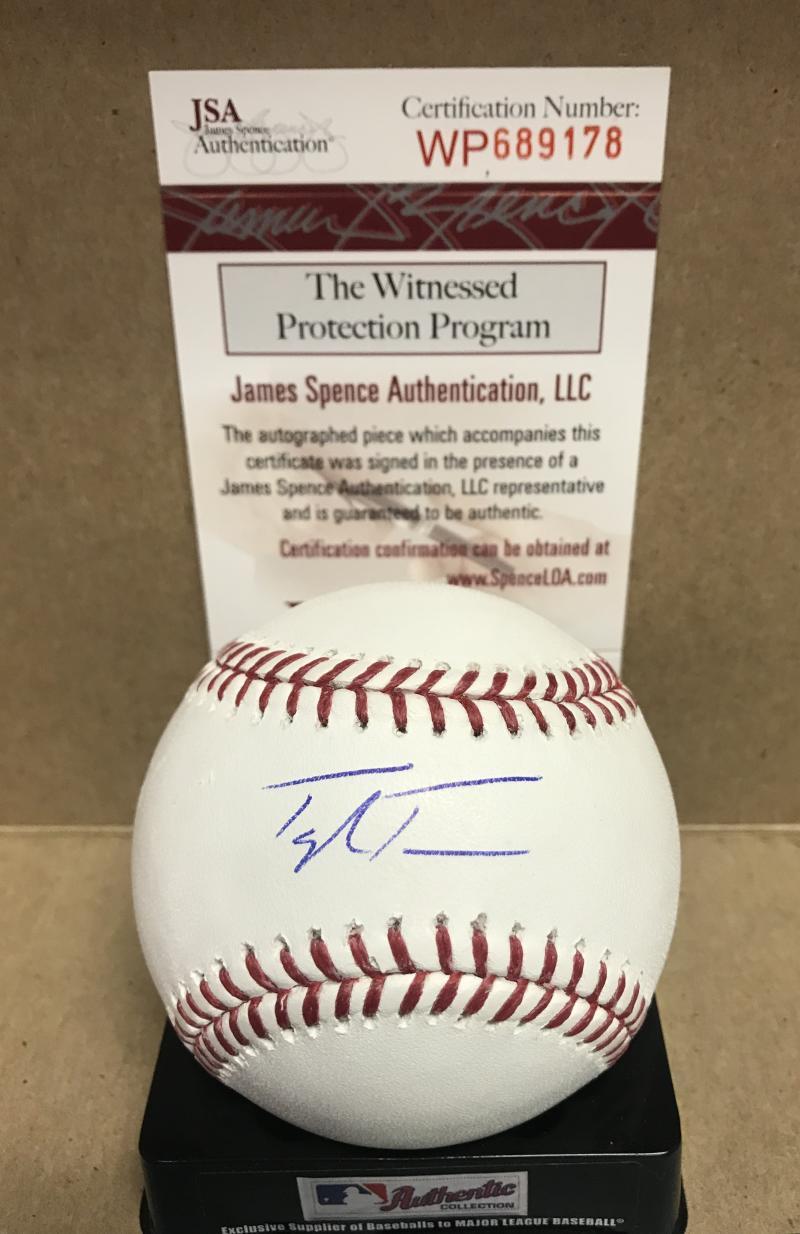 TAYLOR TRAMMELL SEATTLE MARINERS SIGNED M.L. BASEBALL JSA WP689178