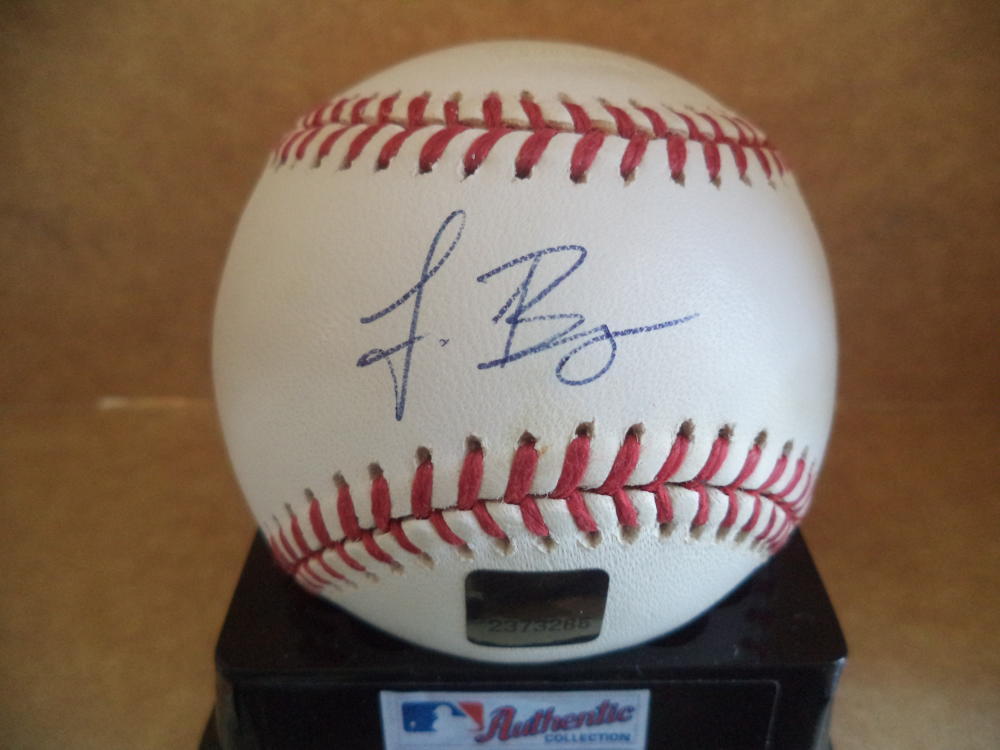 FREDDIE BYNUM ORIOLES/CUBS SIGNED AUTOGRAPHED M.L. BASEBALL TOPPS HOLOGRAM