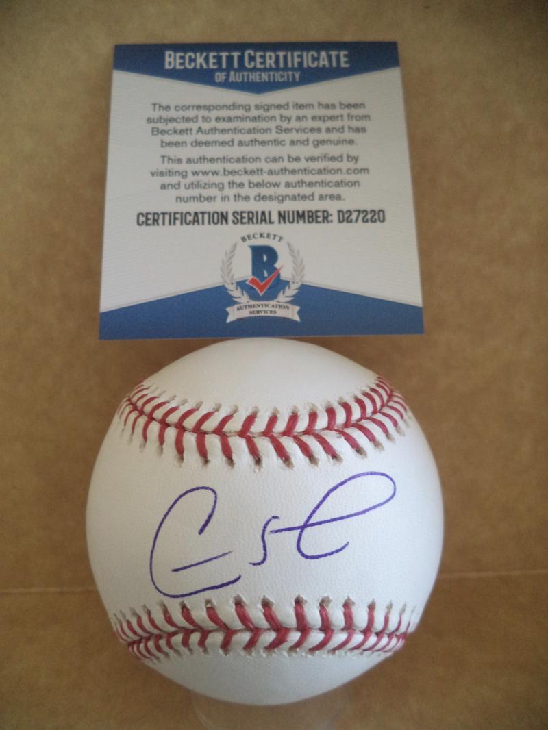 CARLOS LEE WHITE SOX/BREWERS/ASTROS SIGNED AUTO M.L BASEBALL BECKETT D27220