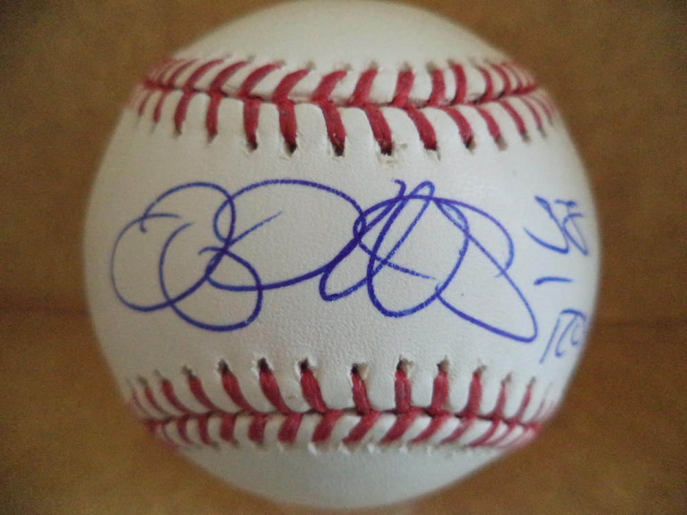 JEREMY HELLICKSON ROY 11 SIGNED AUTOGRAPHED M.L. BASEBALL W/COA