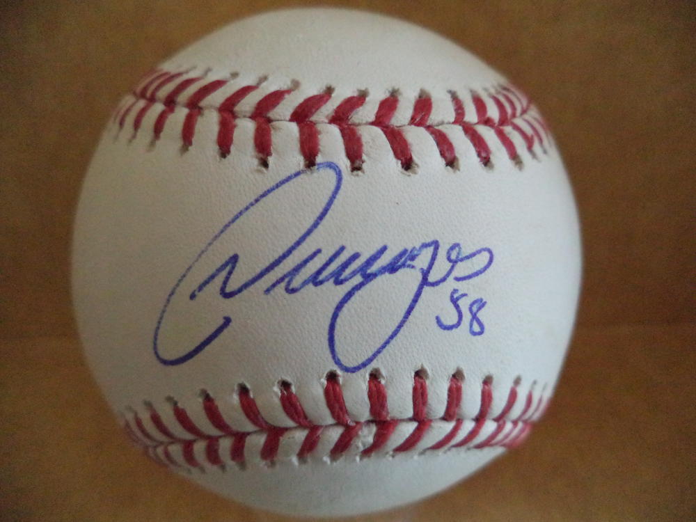 SETH ROMERO WASHINGTON NATIONALS SIGNED AUTOGRAPHED M.L. BASEBALL W/COA