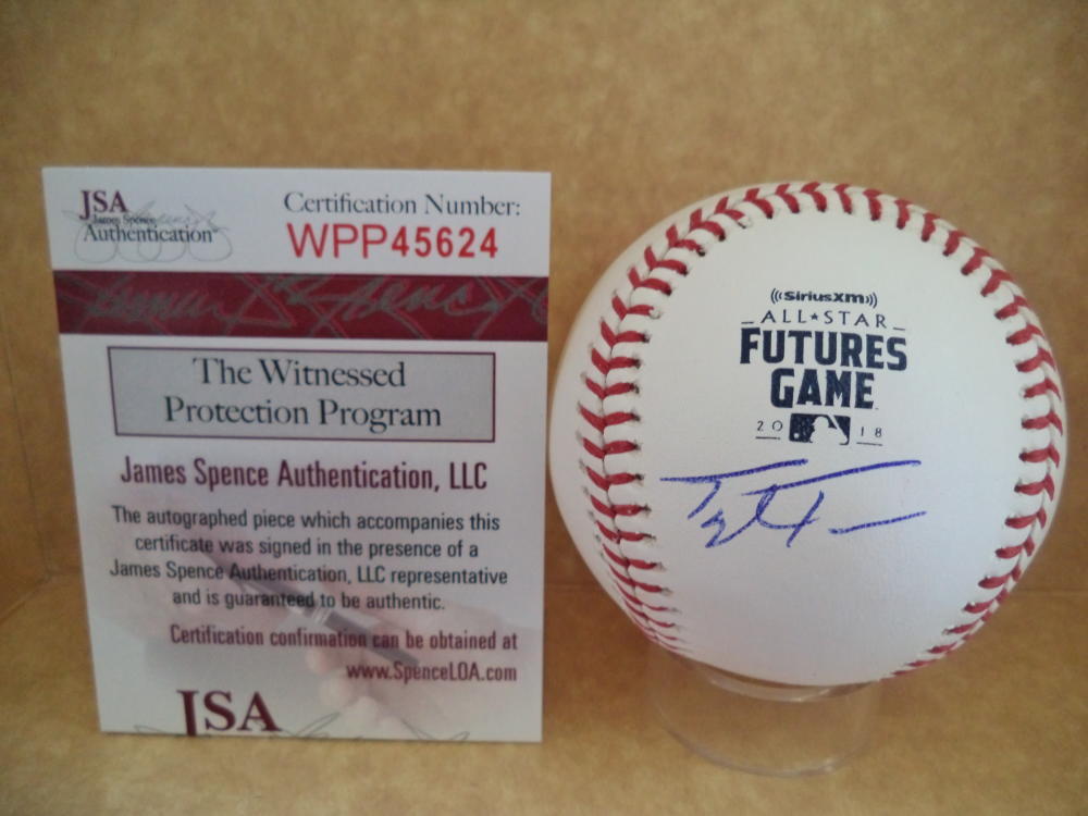 TAYLOR TRAMMELL SIGNED AUTO 2018 FUTURES GAME BASEBALL/MVP JSA WPP45624