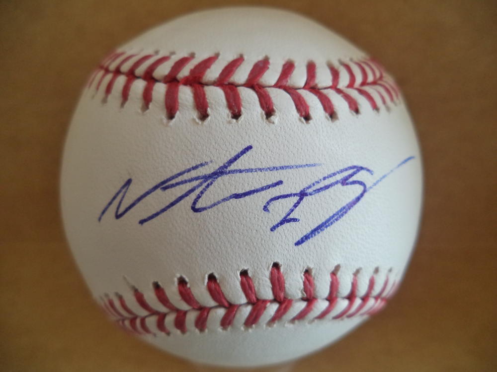 NATHAN ORF MILWAUKEE BREWERS SIGNED AUTOGRAPHED M.L. BASEBALL W/COA