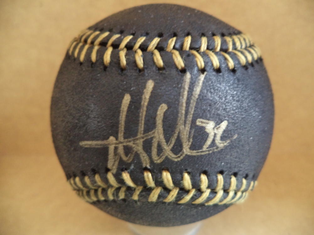 MATT ADAMS ST. LOUIS CARDINALS SIGNED AUTOGRAPHED BLACK M.L. BASEBALL W/COA