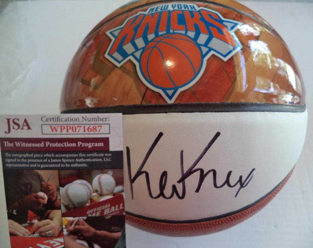 KEVIN KNOX NEW YORK KNICKS SIGNED NBA DRAFT NIGHT BASKETBALL RC JSA WPP071687